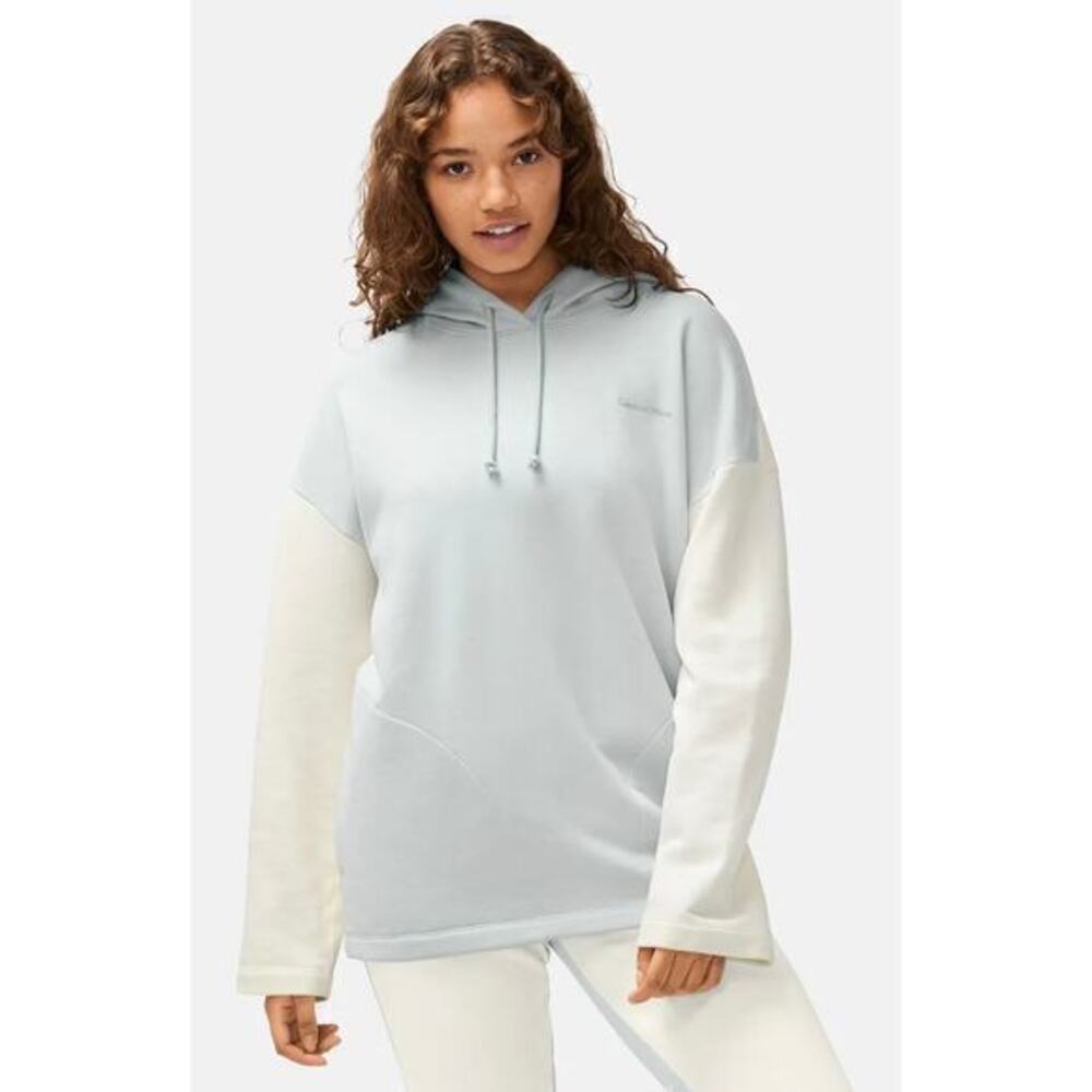 Outdoor Voices Soft Cotton Oversized Hoodie sweatshirt Dove / Bone Sz XS small